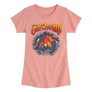 Girls' - Pokémon - Garchomp Rocks Fitted Short Sleeve Graphic T-Shirt - 1 of 4