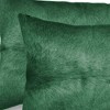 Set of Two 12" X 20"  Cowhide Throw Pillow - 4 of 4
