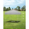 10'x10' Pop Up Canopy Tent with 4 Sidewalls, Portable Outdoor Canopy with Roller Bag - 2 of 4