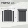 Maggift Deck Boxes,Durable Outdoor Storage Shed, Spacious and Secure, Ideal for Garden Tools and Equipment,Gray,68.1"*24"*3.54" - 4 of 4