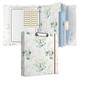 Itopfox 3 Ring Binder with Clipboard, Letter Size Organizer with Dividers Tabs & Clear Sleeves, School and Office Supplies - 1 of 4