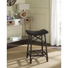Amara Wicker Bar Stool - SEA7012 - Brown - Safavieh - 2 of 4