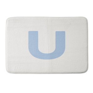 Deny Designs April Lane Art Block Monogram Memory Foam Bath Mat - 1 of 4