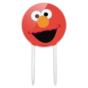 Sesame Street Sesame Street Elmo Face Acrylic Cake Topper - 1 of 4