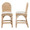 bali & pari Bilu Bohemian Natural Rattan 2-Piece Counter Stool Set - 4 of 4