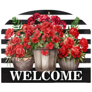 Briarwood Lane Spring Art Sign 8.25x10.25 Striped Geraniums For Spring Art Sign - 1 of 4