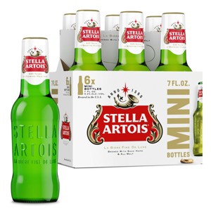 Stella Artois Premium Lager Beer - 6pk/7 fl oz Bottles - 1 of 4