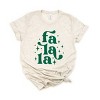 Simply Sage Market Whimsical Fa La La Short Sleeve Tee - L - Oatmeal - 2 of 4
