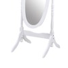 SEVOBAL Bathroom Vanity Mirrors Elegant Round Mirror with Durable Anti Rust Aluminum Frame Compact Functional, White, 22.5"*16"*59.25" - 4 of 4
