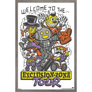 Trends International Netflix The Electric State - Exclusion Zone Tour By DJ Javier Framed Wall Poster Prints Barnwood Framed Version 22.375" x 34" - 1 of 4