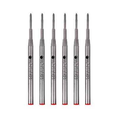 Monteverde Ballpoint Pen Refill Medium Point Red Ink 6 Pack (M133RD)