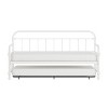 Twin Kirkland Kids' Daybed with Trundle White - Hillsdale Furniture: Metal Frame, Pullout Bed, Kids Bedroom Furniture - image 2 of 4