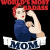 Men's Design By Humans World's Most Badass Mom By BubbSnugg Tank Top - 2 of 2