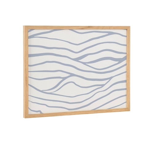 Kate & Laurel All Things Decor 16"x12" Gallery Simple Elegant Coastal Waves Print by The Creative Bunch Studio Natural - image 1 of 4