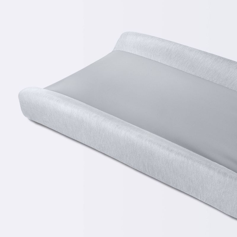Wipeable Changing Pad Cover - Solid Heather Gray - Cloud Island&#8482;, 1 of 5