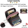 Clotth Small Genuine Leather Womens Wallet -RFID Blocking & Large Capacity - Fashionable Slim Card Holder for Everyday Use,Travel,Business - 2 of 4