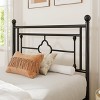 Allewie Metal Platform Bed Frame with Victorian Vintage Headboard and Footboard/Mattress Foundation/Under Bed Storage/No Box Spring Needed/Noise-Free/Easy Assembly - 4 of 4