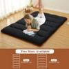 Japanese Futon Floor Mattress Twin/Full Size Sleeping Mat, Tatami Mat, Portable & Foldable Roll Up Camping Mattress Pad for Sofa Lounger - 3 of 4