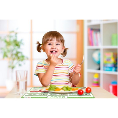 Educational Silicone Kids Placemats Set of 4