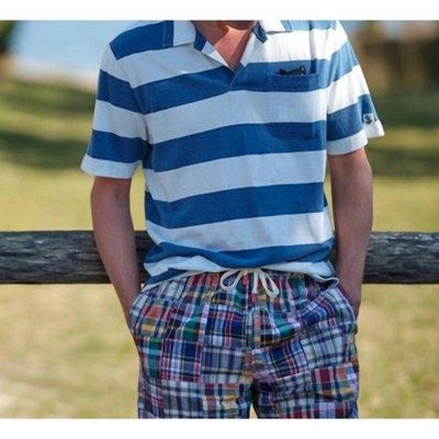 Men's Indigo Polo Shirt - Quaker Marine Supply Co.
