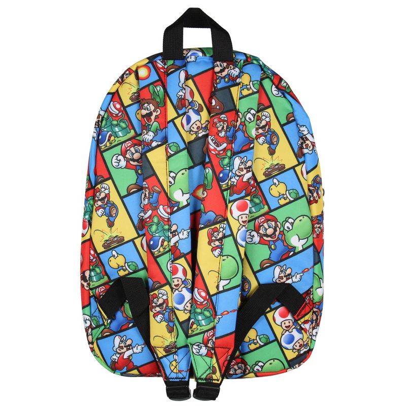 Super Mario Backpack Multi Character Video Game School Travel Laptop Backpack Multicoloured, 4 of 5