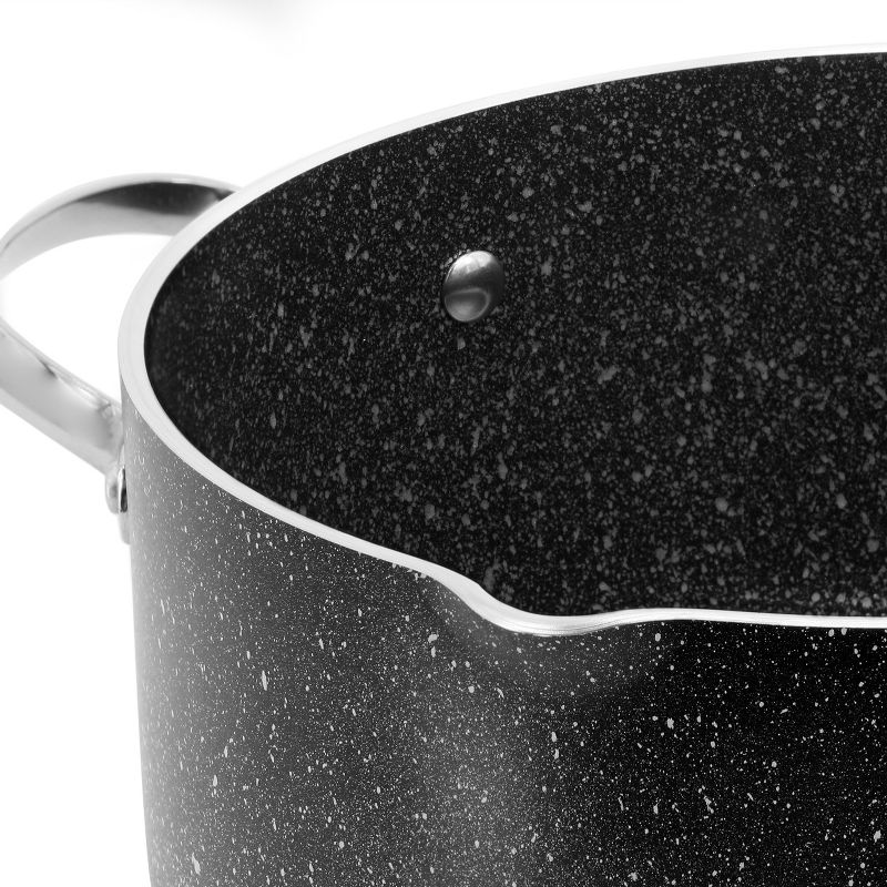 Korkmaz Galaksi Non Stick Casserole with Lid in Black, 3 of 8