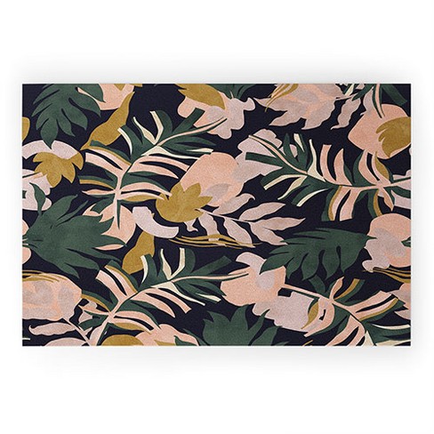 Marta Barragan Camarasa Abstract nature tropical 34 Looped Vinyl Welcome Mat - Society6 - image 1 of 4