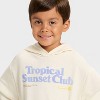 Grayson Mini Toddler Boys' French Terry Hoodie Sweatshirt - Off-White - 2 of 4