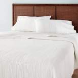 Solid Texture Matelassé Coverlet - Hearth & Hand™ with Magnolia
