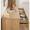 NicBex Modern Wooden 6-Drawer Dresser Cabinet with Curved Wave Design,Chest of Drawers for Bedroom,Living Room,Hallway - 4 of 4