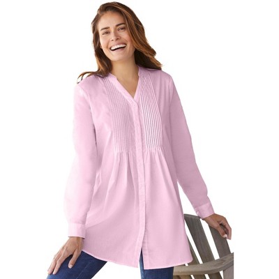 Woman Within Plus Size Perfect Pintuck Tunic
