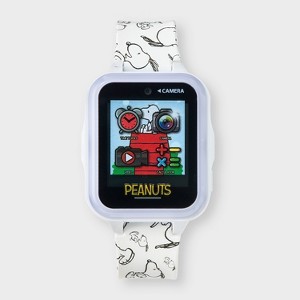 Kids' Snoopy Light Up Interactive Watch - White - 1 of 3