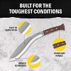 Condor Tool & Knife King Kukri Machete - 1075 High Carbon Steel Kukri Machete with Walnut Handle - Cold Steel Kukri Machete - 12.6in Blade - 34.1oz - 4 of 4