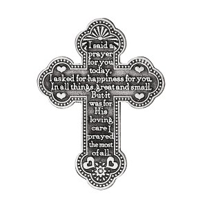 Collections Etc I Said A Prayer Cross Visor Clip - 1 of 3