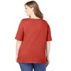 Woman Within Perfect Elbow-Sleeve Square-Neck Tee - 3 of 4