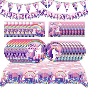 Treasures Gifted Unicorn Party Supplies Complete Set for 24 Guests - 1 of 1