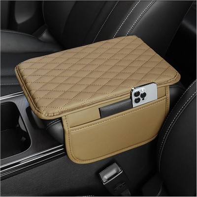 TruAIR Upgraded Car Center Console Cover with Storage Ð Universal Armrest Cushion
