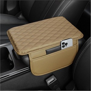 TruAIR Upgraded Car Center Console Cover with Storage Ð Universal Armrest Cushion - 1 of 4
