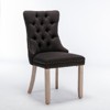 NicBex Modern Dining Chairs Set of 2,High-end Tufted Flax Upholstered Kitchen Chair with Wood Legs for Dining Room,Living Room - 2 of 4