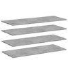 vidaXL Bookshelf Boards 4 pcs Concrete Gray 39.4"x15.7"x0.6" Engineered Wood - 2 of 4
