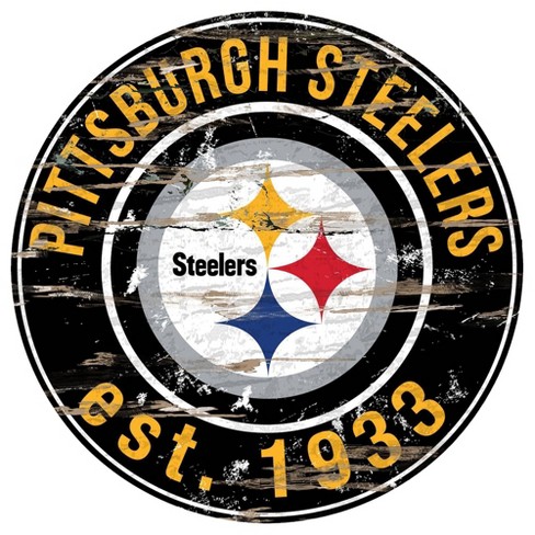 NFL Team Apparel Women's Pittsburgh Steelers Gray Yellow Shirt Size M  Football