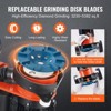 VEVOR Electric Concrete Floor Grinder 7" Walk-Behind Grinder 1.7HP Concrete Floor Polisher, 1300W Grinding Machine, Orange - 3 of 4