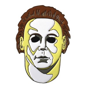 Trick or Treat Studios Adult Halloween H20 Michael Myers Mask Enamel Painted Lapel Pin - Yellow - 1 of 1