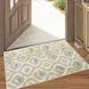 Modern Rug Non Slip Low Pile Rug Soft Stain Resistant Throw Floor Cover Foldable Indoor Carpet for Living Room Bedroom - 2 of 4
