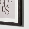 11" x 14" Los Angeles Framed Under Glass with Mat Dark Wood - Threshold™ designed with Studio McGee: Modern Typography Wall Decor - image 3 of 3