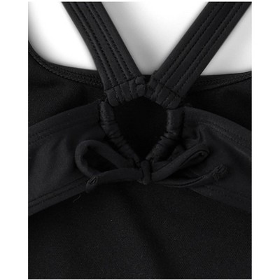 The Children's Place Girls Sleeveless Cut-Out One Piece Swimsuit Black M (7/8) — фото 3