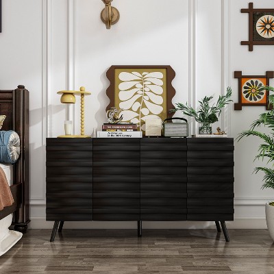 FUFU&GAGA Modern Dresser with Adjustable Shelves Versatile Storage