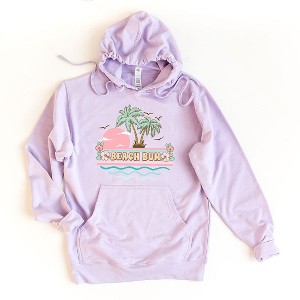 Simply Sage Market Women's Graphic Hoodie Beach Bum Stripes - 1 of 2