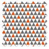 Bacati - Traingles Orange/Gray Crib/Toddler ruffles/skirt - 2 of 3