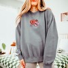 S.W.Smiley Be Mine Hearts Distressed - Women's Lightweight Garment Dyed Sweatshirt - 3 of 4